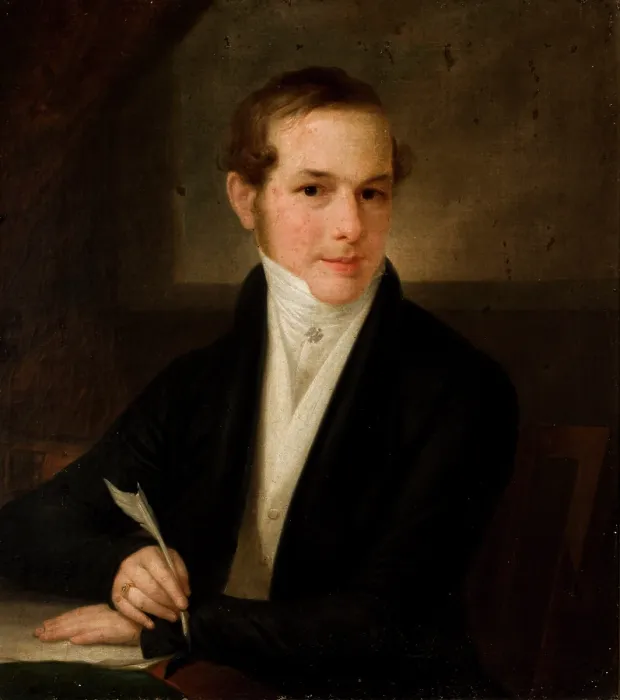 Framed Print : Portrait of Wiktor Kopff, 1829. Creator: Jozef Peszka Framed Print : Portrait of Wiktor Kopff, 1829. Creator: Jozef Peszka