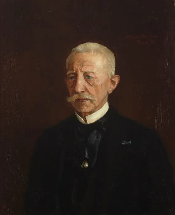 Framed Print : Portrait of Wiktor Oslawski, 1890. Creator: Teodor Axentowicz Framed Print : Portrait of Wiktor Oslawski, 1890. Creator: Teodor Axentowicz