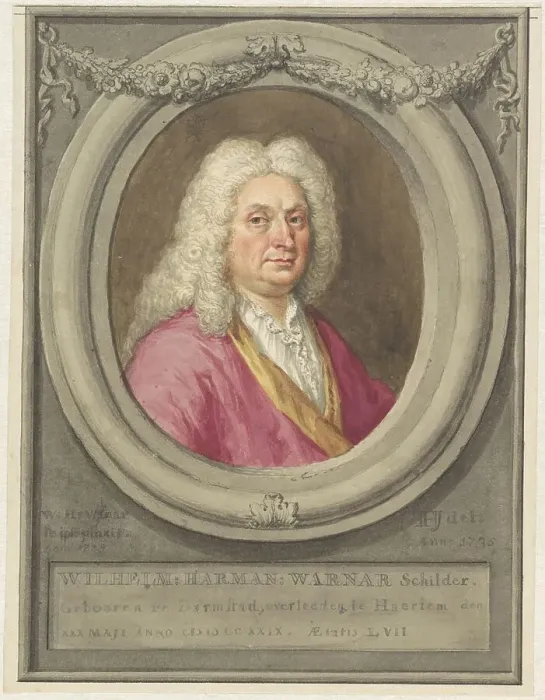 Framed Print : Portrait of Wilhelm Hermann Werner, 1735. Creator: Tako Hajo Jelgersma Framed Print : Portrait of Wilhelm Hermann Werner, 1735. Creator: Tako Hajo Jelgersma