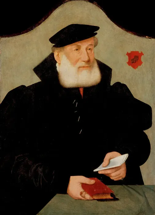 Framed Print : Portrait of Wilhelm Kannengiesser, c1550. Creator: Bartholomaeus Bruyn the Elder Framed Print : Portrait of Wilhelm Kannengiesser, c1550. Creator: Bartholomaeus Bruyn the Elder