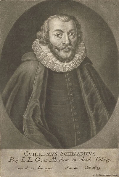 Portrait of Wilhelm Schickard (1592-1635). Creator: Anonymous