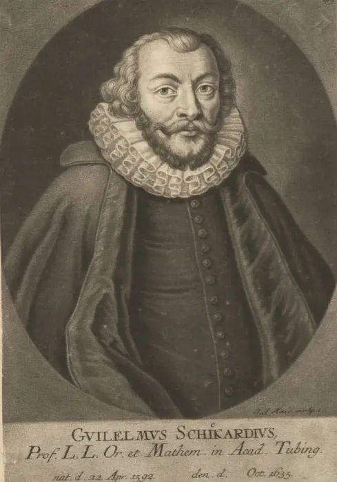 Framed Print : Portrait of Wilhelm Schickard (1592-1635). Creator: Anonymous Framed Print : Portrait of Wilhelm Schickard (1592-1635). Creator: Anonymous