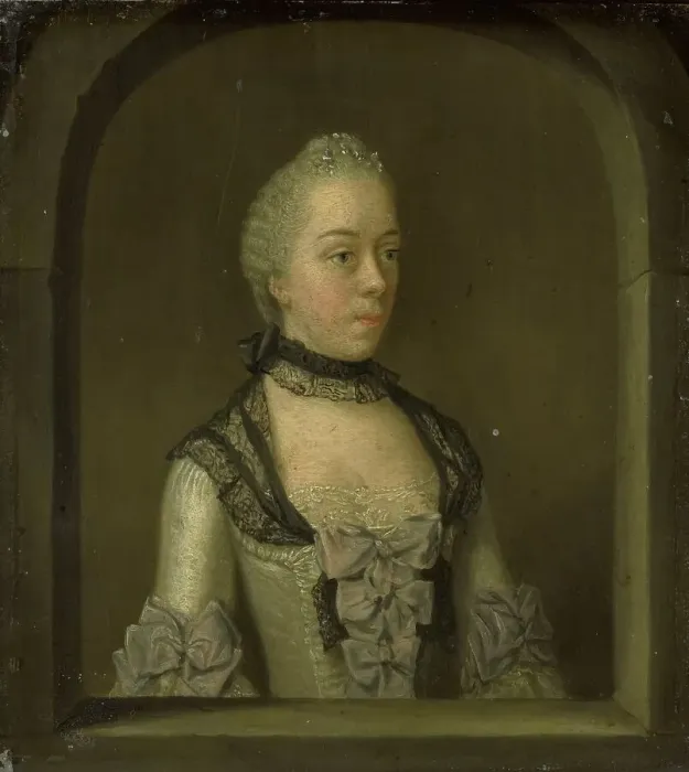 Framed Print : Portrait of Wilhelmina Hillegonda Schuyt, Wife of Joachim Rendorp, 1757-1768. Creator: Tibout Regters Framed Print : Portrait of Wilhelmina Hillegonda Schuyt, Wife of Joachim Rendorp, 1757-1768. Creator: Tibout Regters