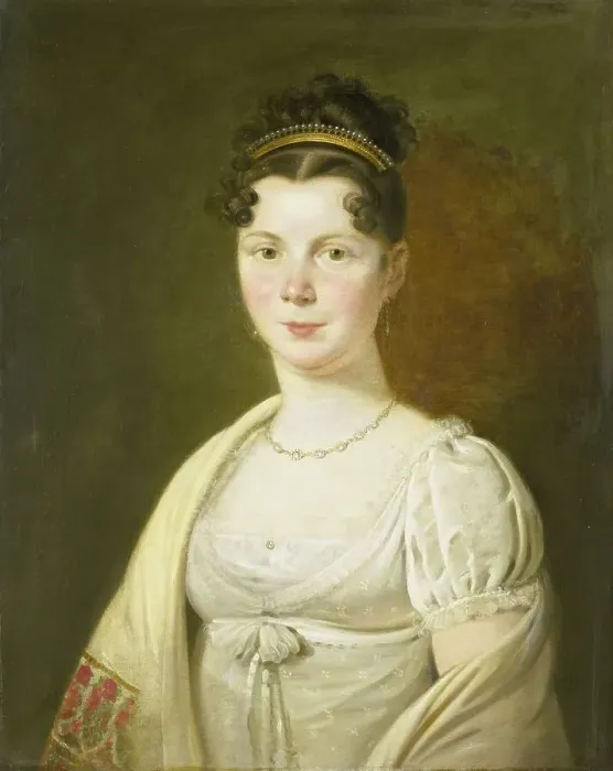 Framed Print : Portrait of Wilhelmina Maria Haack (1786-1857), fourth Wife of Gerrit Verdooren, 1814-1820. Creator: Adriaan De Lelie Framed Print : Portrait of Wilhelmina Maria Haack (1786-1857), fourth Wife of Gerrit Verdooren, 1814-1820. Creator: Adriaan De Lelie