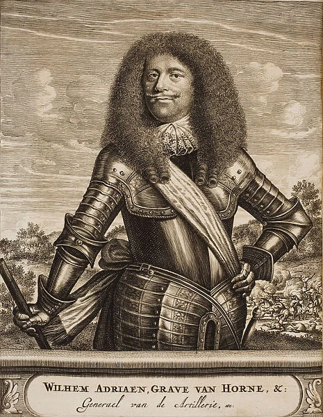 Portrait of Willem Adriaan II van Horne (1633-1694) (From: Schauplatz des Krieges), 1675