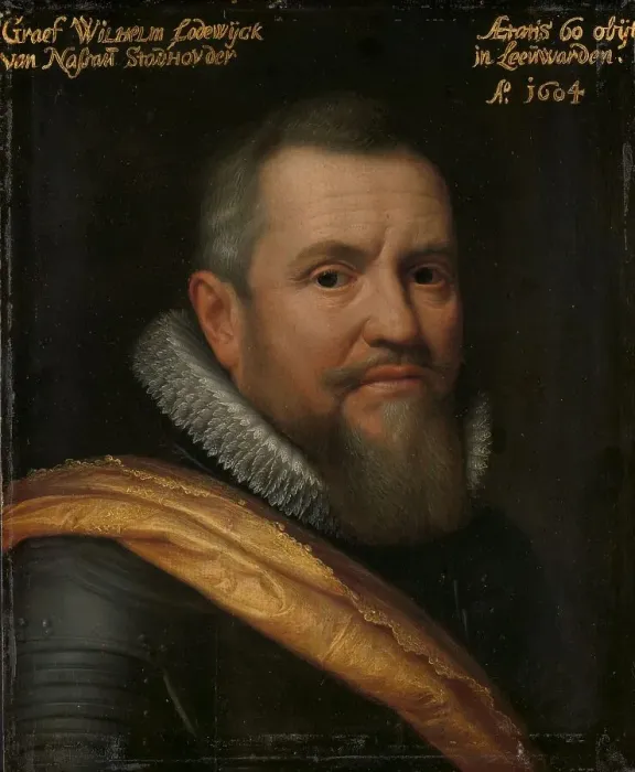Framed Print : Portrait of Willem Lodewijk (1560-1620), Count of Nassau, Nicknamed in Frisian... 1609. Creator: Workshop of Michiel Jansz van Mierevelt Framed Print : Portrait of Willem Lodewijk (1560-1620), Count of Nassau, Nicknamed in Frisian... 1609. Creator: Workshop of Michiel Jansz van Mierevelt