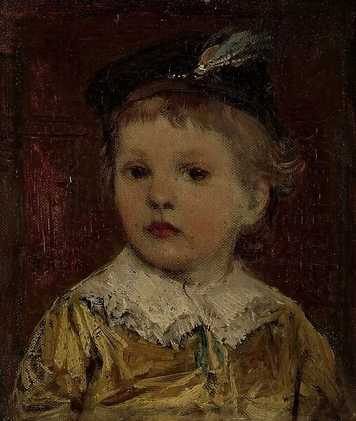 Portrait of Willem, presumably Willem Matthijs Maris Jbzn, son of the artist, c.1876. Creator: Jacob Henricus Maris