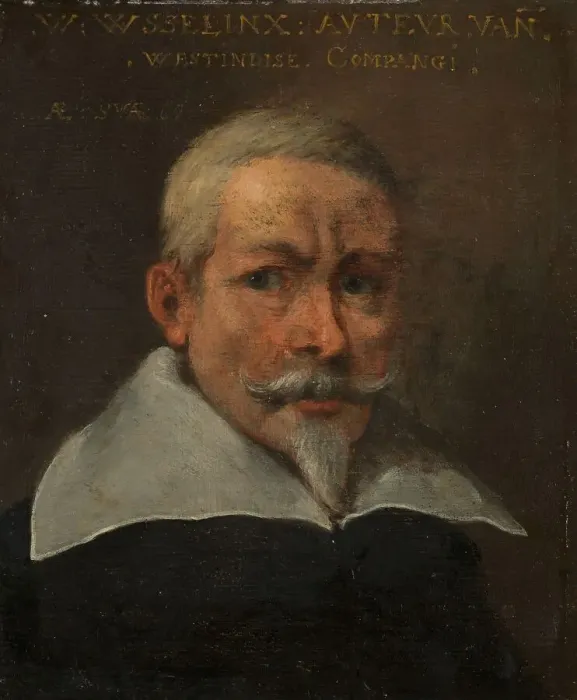 Framed Print : Portrait of Willem Usselinx, Merchant and Founder of the Dutch West Indies Company, 1637. Creator: Anon Framed Print : Portrait of Willem Usselinx, Merchant and Founder of the Dutch West Indies Company, 1637. Creator: Anon