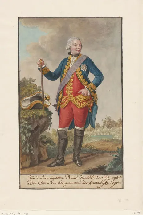 Framed Print : Portrait of Willem V, 1789. Creator: Mathias de Sallieth Framed Print : Portrait of Willem V, 1789. Creator: Mathias de Sallieth