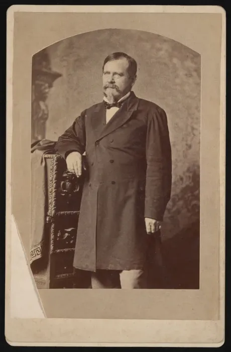 Framed Print : Portrait of William Buel Franklin (1823-1903), Before 1876. Creator: Isaac White Framed Print : Portrait of William Buel Franklin (1823-1903), Before 1876. Creator: Isaac White