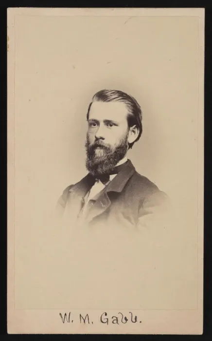 Framed Print : Portrait of William More Gabb (1839-1878), 1864-1865. Creator: Silas Wright Selleck Framed Print : Portrait of William More Gabb (1839-1878), 1864-1865. Creator: Silas Wright Selleck