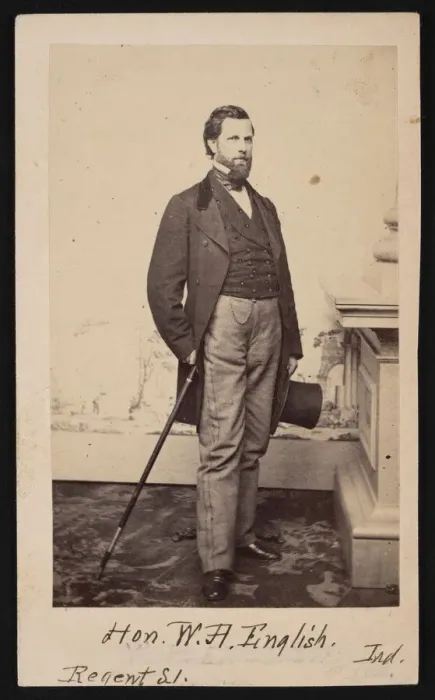 Framed Print : Portrait of William Hayden English (1822-1896), Before 1896. Creator: Edward Anthony Framed Print : Portrait of William Hayden English (1822-1896), Before 1896. Creator: Edward Anthony
