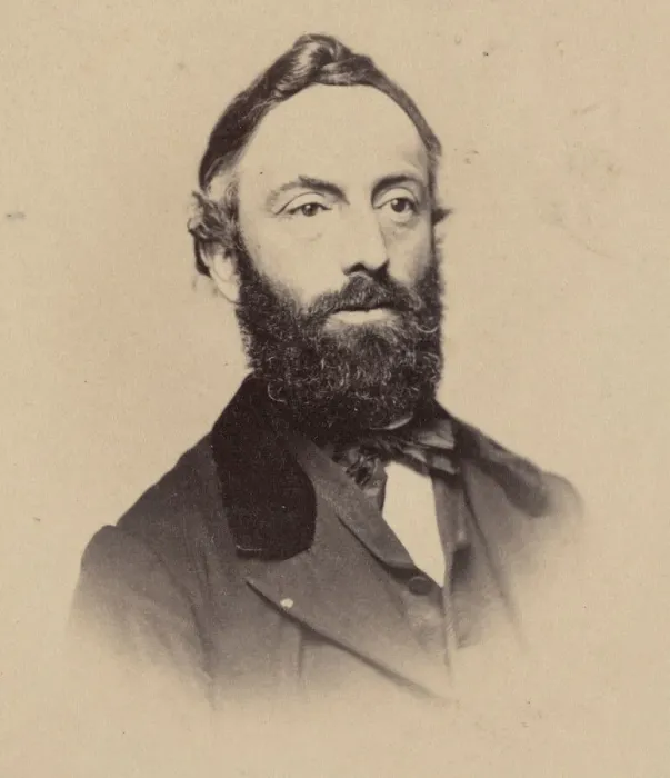Framed Print : Portrait of William Hinwood, Between 1864 and 1866. Creator: Unknown Framed Print : Portrait of William Hinwood, Between 1864 and 1866. Creator: Unknown