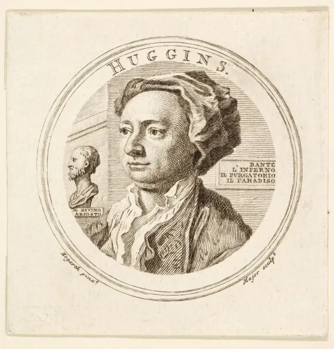 Framed Print : Portrait of William Huggins, pub. 1760. Creator: Unknown Framed Print : Portrait of William Huggins, pub. 1760. Creator: Unknown