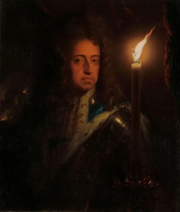 Framed Print : Portrait of William III (1650-1702), Prince of Orange, Stadholder and...King of Eng...c.1692-c.1697. Creator: Godfried Schalcken Framed Print : Portrait of William III (1650-1702), Prince of Orange, Stadholder and...King of Eng...c.1692-c.1697. Creator: Godfried Schalcken