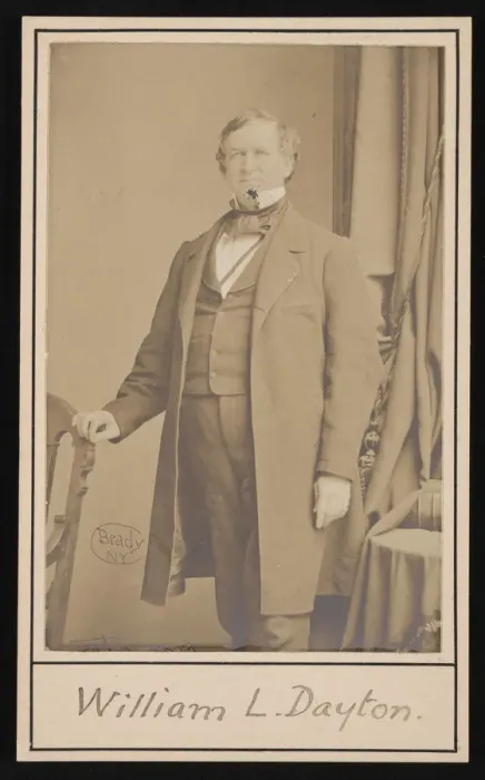 Framed Print : Portrait of William Lewis Dayton (1807-1864), Before 1864 Framed Print : Portrait of William Lewis Dayton (1807-1864), Before 1864