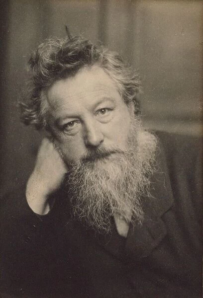 Portrait of William Morris (1834-1896). Creator: Hollyer, Frederick (1838-1933)