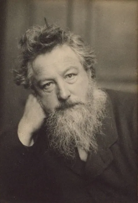 Framed Print : Portrait of William Morris (1834-1896). Creator: Hollyer, Frederick (1838-1933) Framed Print : Portrait of William Morris (1834-1896). Creator: Hollyer, Frederick (1838-1933)