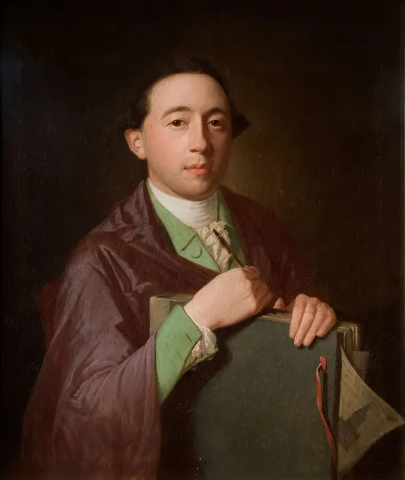 Framed Print : Portrait of William Westley, 1750-1800. Creator: James Millar Framed Print : Portrait of William Westley, 1750-1800. Creator: James Millar