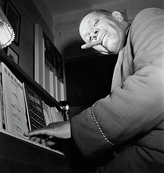 Portrait of Willie Smith in his apartment, Manhattan, New York, N.Y. ca. Jan. 1947. Creator: William Paul Gottlieb