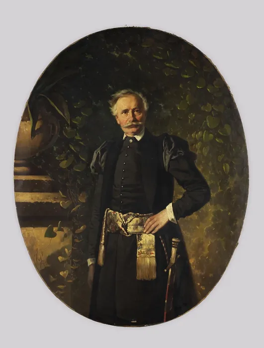 Framed Print : Portrait of Wincenty Pol, 1862. Creator: Aleksander Raczynski Framed Print : Portrait of Wincenty Pol, 1862. Creator: Aleksander Raczynski