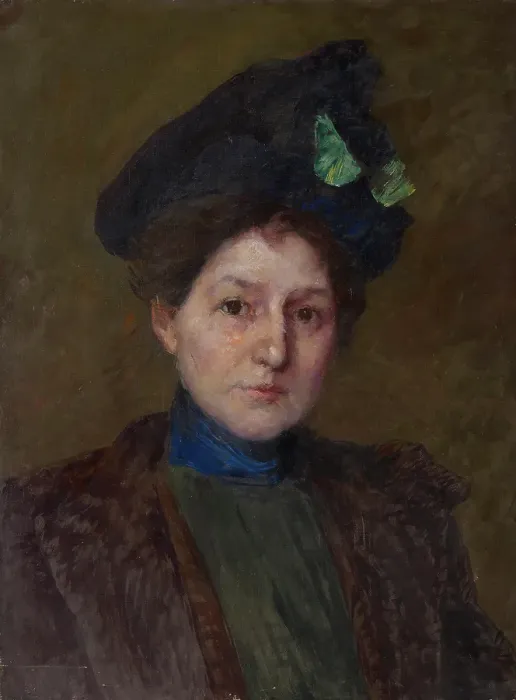 Framed Print : Portrait of Winifred Brady, c1875-1927. Creators: John Ottis Adams, Winifred Brady Framed Print : Portrait of Winifred Brady, c1875-1927. Creators: John Ottis Adams, Winifred Brady