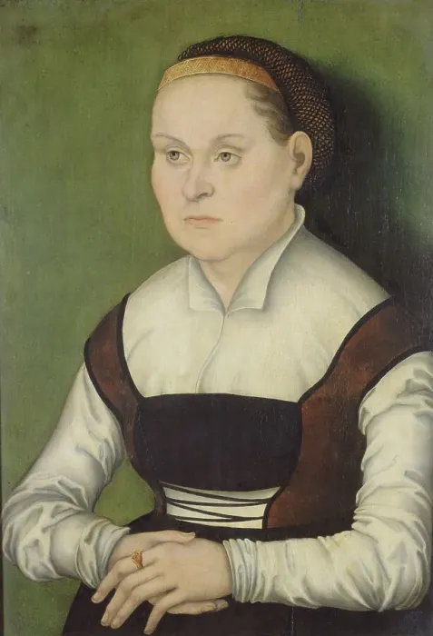 Framed Print : Portrait of a woman, between 1514 and 1537. Creator: Hans Cranach Framed Print : Portrait of a woman, between 1514 and 1537. Creator: Hans Cranach