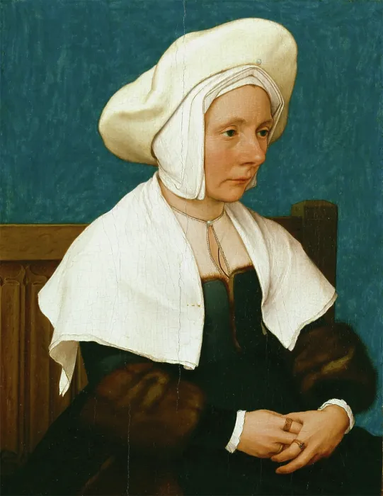 Framed Print : Portrait of a Woman, between 1532 and 1534. Creator: Hans Holbein the Younger Framed Print : Portrait of a Woman, between 1532 and 1534. Creator: Hans Holbein the Younger