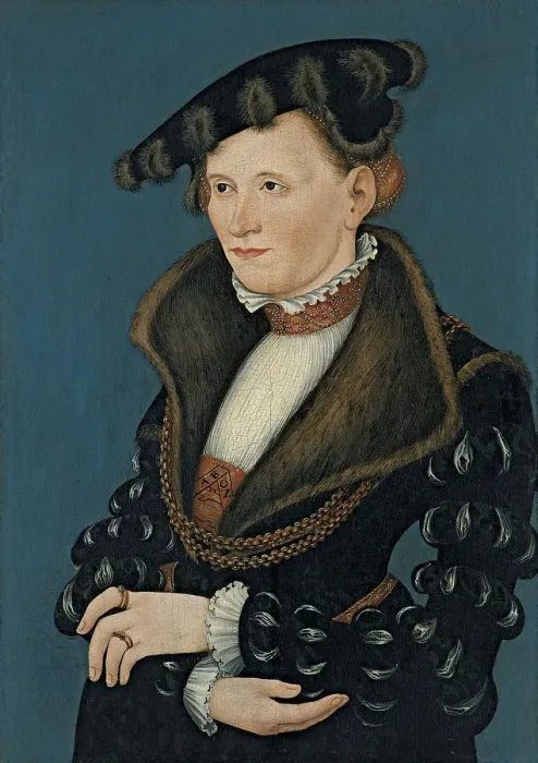 Framed Print : Portrait of a Woman, 1539. Artist: Cranach, Lucas, the Younger (1515-1586) Framed Print : Portrait of a Woman, 1539. Artist: Cranach, Lucas, the Younger (1515-1586)