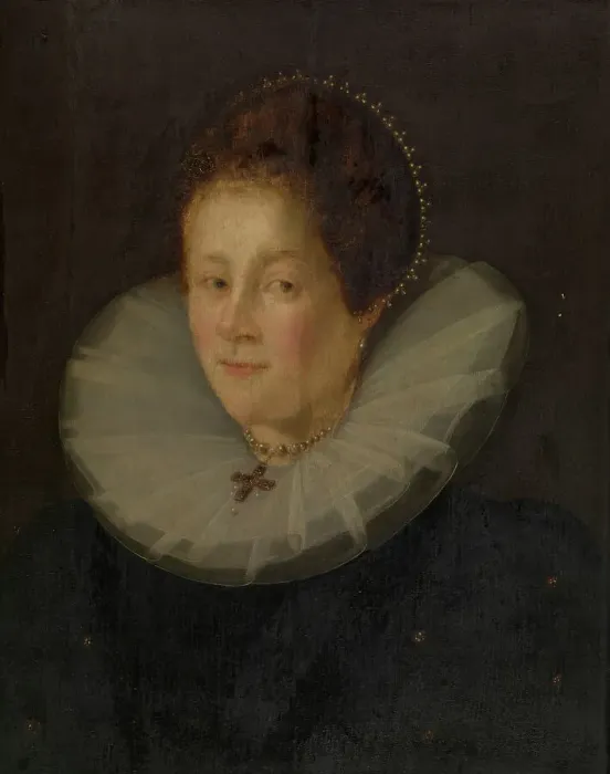 Framed Print : Portrait of a Woman, 1601. Creator: Anon Framed Print : Portrait of a Woman, 1601. Creator: Anon