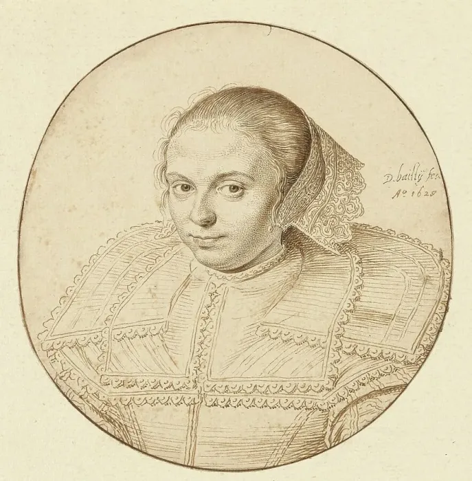 Framed Print : Portrait of a Woman, 1629. Creator: David Bailly Framed Print : Portrait of a Woman, 1629. Creator: David Bailly