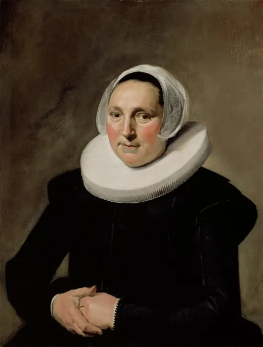 Framed Print : Portrait of a Woman, 1634. Creator: Frans Hals Framed Print : Portrait of a Woman, 1634. Creator: Frans Hals
