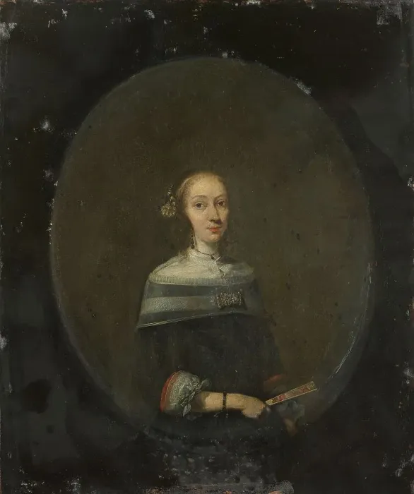 Framed Print : Portrait of a Woman, 1640-1681. Creator: Gerard Terborch II Framed Print : Portrait of a Woman, 1640-1681. Creator: Gerard Terborch II