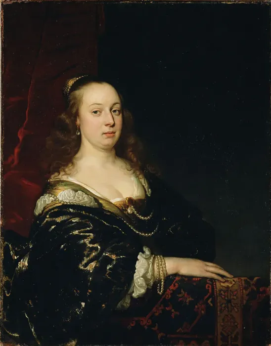 Framed Print : Portrait of a Woman, about 1647. Creator: Jacob Adriaensz. Backer Framed Print : Portrait of a Woman, about 1647. Creator: Jacob Adriaensz. Backer