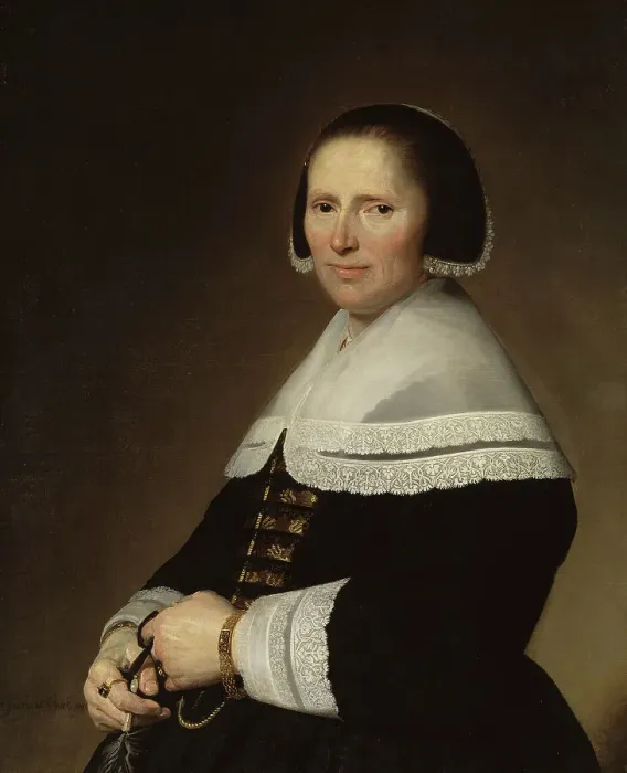 Framed Print : Portrait of a Woman, 1648. Creator: Jan Verspronck Framed Print : Portrait of a Woman, 1648. Creator: Jan Verspronck