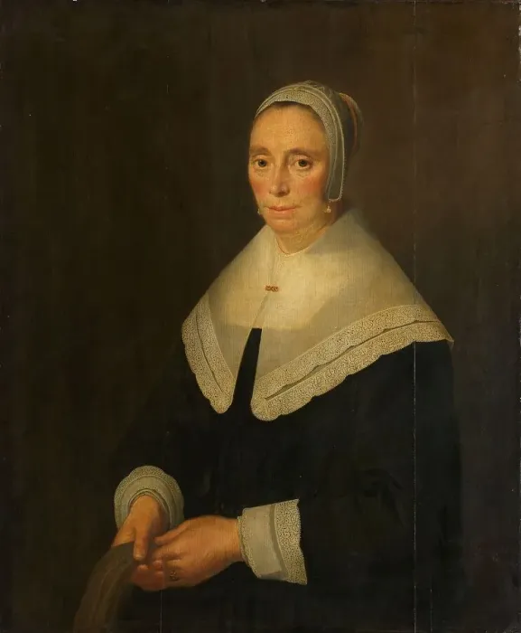 Framed Print : Portrait of a Woman, 1650. Creator: Hendrik Cornelisz. van Vliet Framed Print : Portrait of a Woman, 1650. Creator: Hendrik Cornelisz. van Vliet