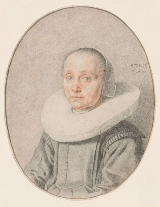 Framed Print : A Portrait of a Woman, 1650. Creator: Jan de Bray Framed Print : A Portrait of a Woman, 1650. Creator: Jan de Bray
