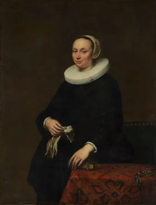 Framed Print : Portrait of a Woman, 1650. Creator: Jürgen Ovens Framed Print : Portrait of a Woman, 1650. Creator: Jürgen Ovens