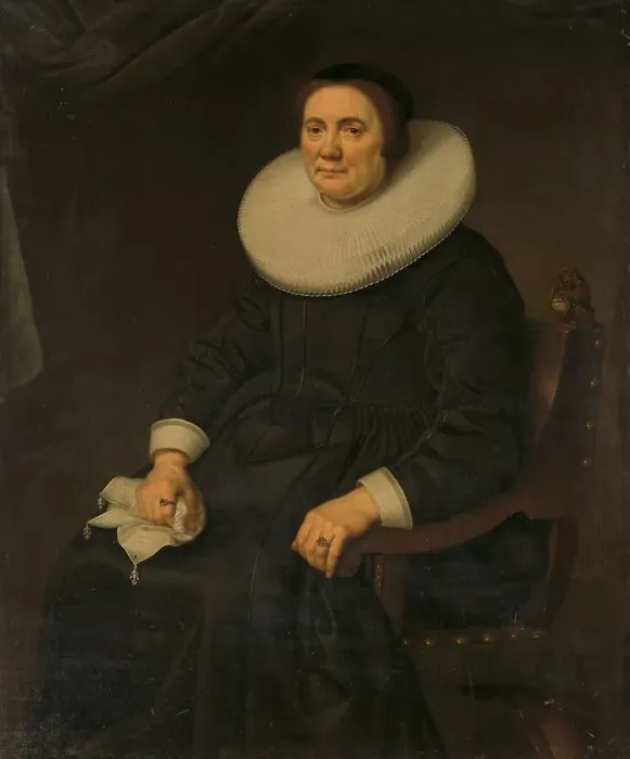Framed Print : Portrait of a woman, 1651. Creator: Hercules Sanders Framed Print : Portrait of a woman, 1651. Creator: Hercules Sanders