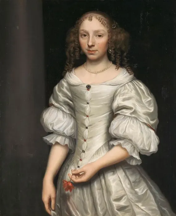 Framed Print : Portrait of a woman, 1660-1677. Creator: Wallerant Vaillant Framed Print : Portrait of a woman, 1660-1677. Creator: Wallerant Vaillant