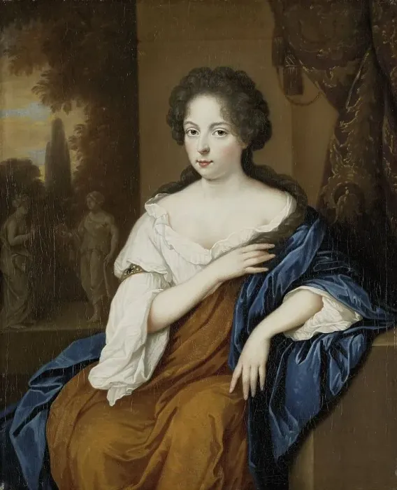 Framed Print : Portrait of a Woman, 1670-1700. Creator: Johannes van Haensbergen Framed Print : Portrait of a Woman, 1670-1700. Creator: Johannes van Haensbergen