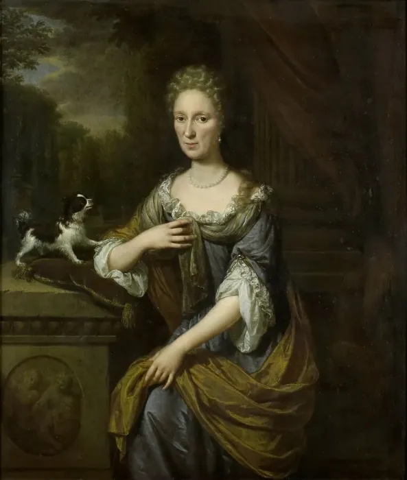 Framed Print : Portrait of a Woman, 1691. Creator: Jan Verkolje Framed Print : Portrait of a Woman, 1691. Creator: Jan Verkolje