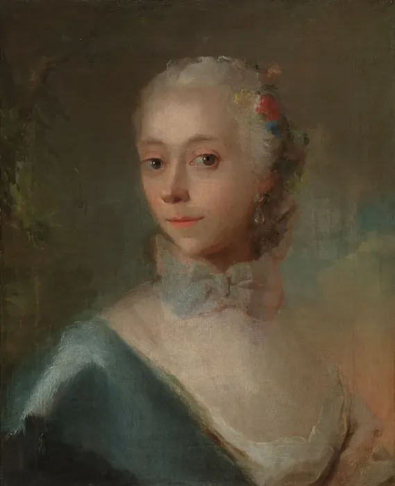 Framed Print : Portrait of a woman, 1726-1793. Creator: Carl Gustaf Pilo Framed Print : Portrait of a woman, 1726-1793. Creator: Carl Gustaf Pilo