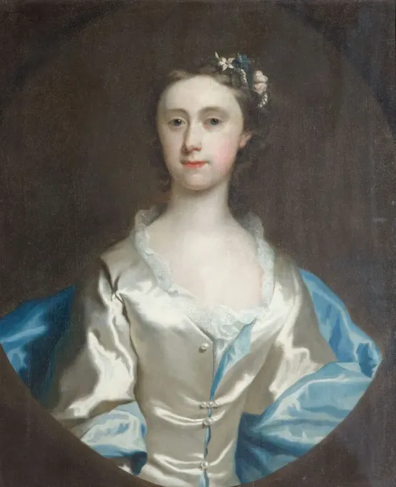Framed Print : Portrait of a Woman, 1745. Creator: Joseph Highmore Framed Print : Portrait of a Woman, 1745. Creator: Joseph Highmore