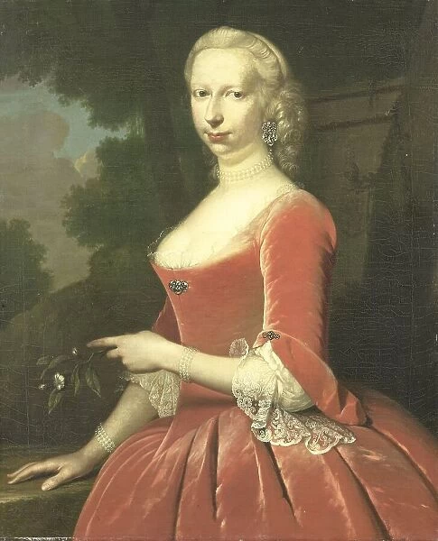 Portrait of a Woman, 1748. Creator: Frans van der Mijn