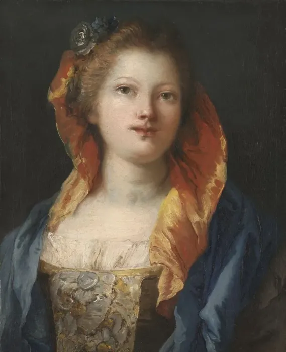 Framed Print : Portrait of a Woman, 1762-1770. Creator: Giovanni Domenico Tiepolo (Italian, 1727-1804) Framed Print : Portrait of a Woman, 1762-1770. Creator: Giovanni Domenico Tiepolo (Italian, 1727-1804)