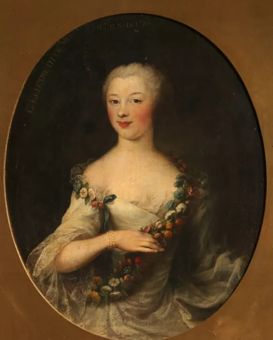 Framed Print : Portrait of a woman, 1786. Artist: Drouais, Francois-Hubert (1727-1775) Framed Print : Portrait of a woman, 1786. Artist: Drouais, Francois-Hubert (1727-1775)