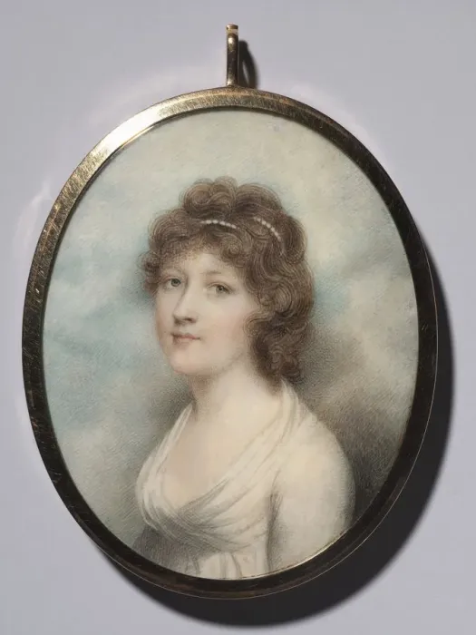 Framed Print : Portrait of a Woman, 1790s. Creator: Andrew Plimer (British, 1763-1837) Framed Print : Portrait of a Woman, 1790s. Creator: Andrew Plimer (British, 1763-1837)
