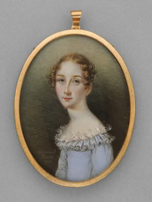 Framed Print : Portrait of a Woman, 1818. Creator: Anna Claypoole Peale Framed Print : Portrait of a Woman, 1818. Creator: Anna Claypoole Peale