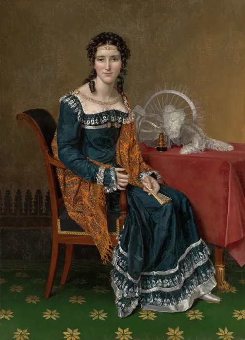 Framed Print : Portrait of a Woman, 1818. Creator: Sophie Rude Framed Print : Portrait of a Woman, 1818. Creator: Sophie Rude